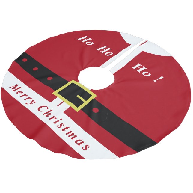 Jupon De Sapin En Polyester Brossé Jupe de Noël Père Noël Avec Cadeau Pour Vous (Angle)