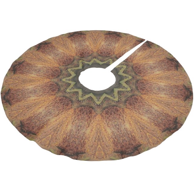 Jupon De Sapin En Polyester Brossé Jupe en bois d'arbre (Angle)