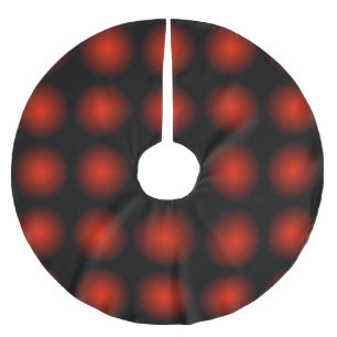 Jupon De Sapin En Polyester Brossé Jupe motif rouge noir
