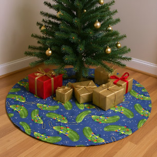 Jupon De Sapin En Polyester Brossé La selle de Noël
