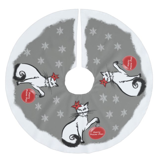 Jupon De Sapin En Polyester Brossé Lady Cat (Devant)