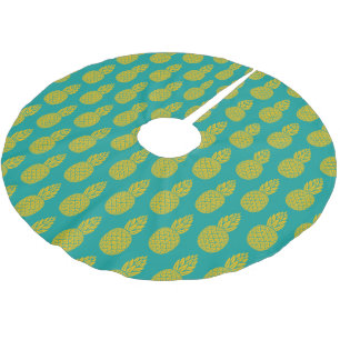 Jupon De Sapin En Polyester Brossé Les fruits tropicaux de l'ananas