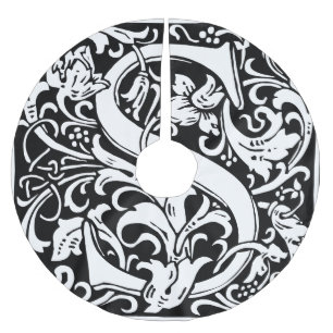 Jupon De Sapin En Polyester Brossé Lettre S Monogramme médiéval Art Nouveau