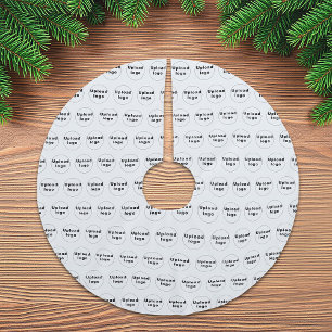 Jupon De Sapin En Polyester Brossé Logo de l'entreprise Motif en toute transparence s