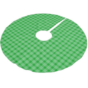Jupon De Sapin En Polyester Brossé Lumineux vert Plat