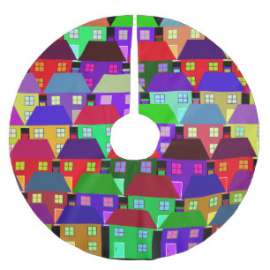 JUPON DE SAPIN EN POLYESTER BROSSÉ MAISONS COMMUNAUTÉ MAISON COLORÉE 