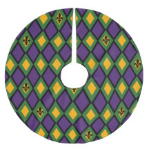 Mardi Gras Motif Diamond Avec Fleur De Lis
