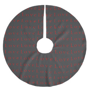 Jupon De Sapin En Polyester Brossé Mariage d'amour unique gris rouge élégant