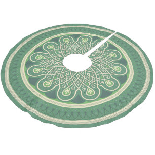 Jupon De Sapin En Polyester Brossé Médaillon vert