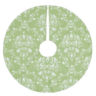 Jupon De Sapin En Polyester Brossé Moss Green Damas