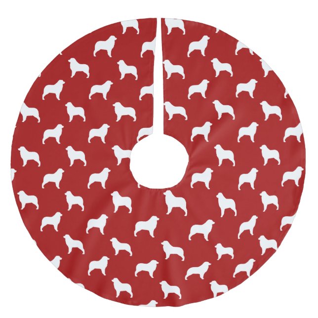 Jupon De Sapin En Polyester Brossé Motif australien de silhouettes de berger (Devant)
