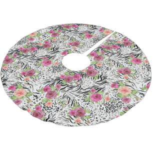 Jupon De Sapin En Polyester Brossé Motif avec Posters de animaux