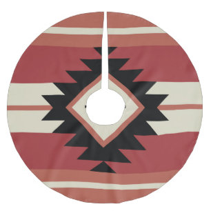 Jupon De Sapin En Polyester Brossé Motif Aztec