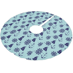 Jupon De Sapin En Polyester Brossé Motif balnéaire
