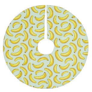 Jupon De Sapin En Polyester Brossé Motif de banane
