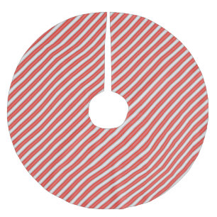 Jupon De Sapin En Polyester Brossé Motif de bonbons rayés