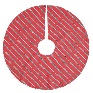 Jupon De Sapin En Polyester Brossé Motif de dessin de flux