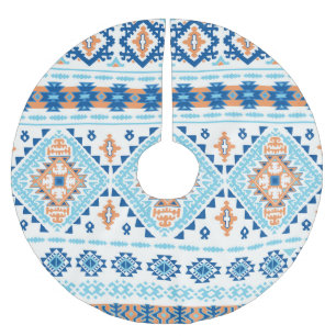 Jupon De Sapin En Polyester Brossé Motif de l'ornement de la tribu indienne