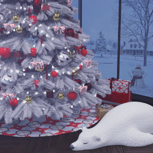 Jupon De Sapin En Polyester Brossé Motif de test rétroactif