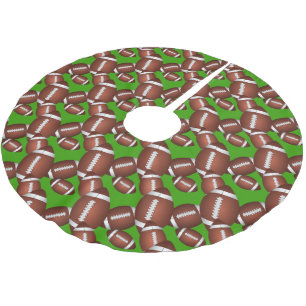 Jupon De Sapin En Polyester Brossé Motif des football