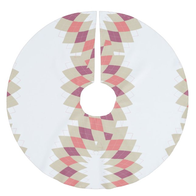 Jupon De Sapin En Polyester Brossé Motif Diamond Swirl (Devant)