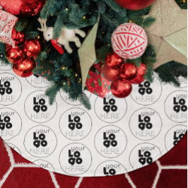 Jupon De Sapin En Polyester Brossé Motif du logo noir de la société personnalisée lor