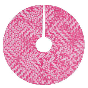Jupon De Sapin En Polyester Brossé Motif en tuiles égyptiennes, corail rose