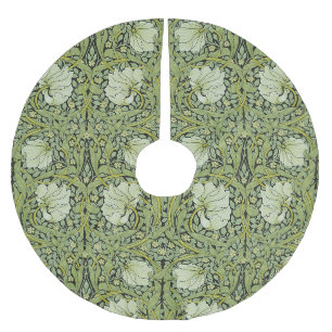 Jupon De Sapin En Polyester Brossé Motif floral vintage Pimpernel de William Morris