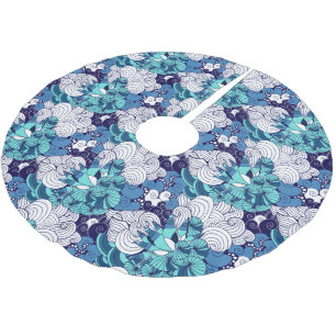Jupon De Sapin En Polyester Brossé Motif funky Seashell