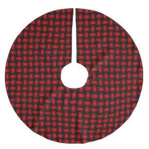 Jupon De Sapin En Polyester Brossé Motif Red Black Weaver