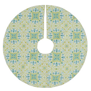 Jupon De Sapin En Polyester Brossé Motif sans couture de plafond William Morris vert