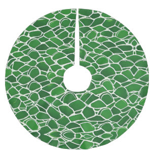 Jupon De Sapin En Polyester Brossé Motif Tortue Shell