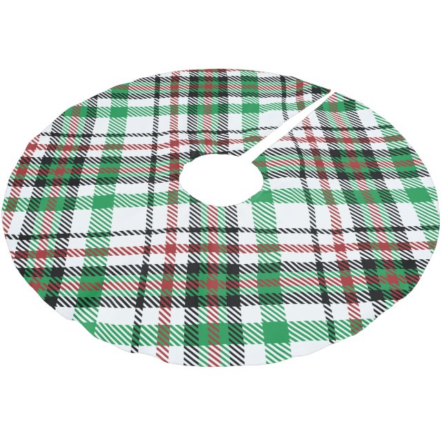 Jupon De Sapin En Polyester Brossé Motif vert vacances (Angle)