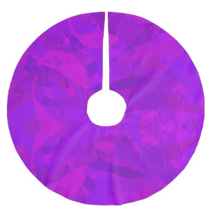 Jupon De Sapin En Polyester Brossé Motif Violet