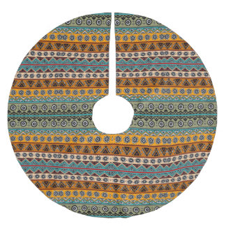 Jupon De Sapin En Polyester Brossé Motifs aztèques ethniques colorés design décoratif
