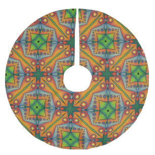 Jupon De Sapin En Polyester Brossé multi motif