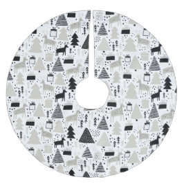 Jupon De Sapin En Polyester Brossé Noël