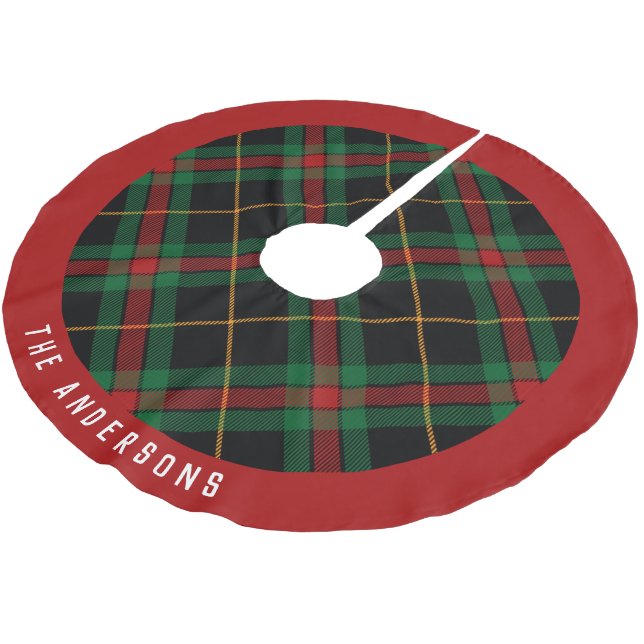 Jupon De Sapin En Polyester Brossé Noël (Angle)