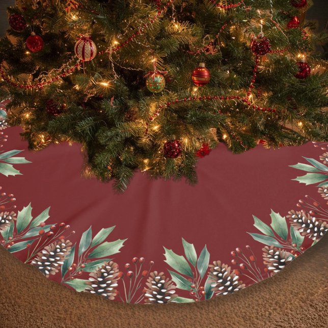 Jupon De Sapin En Polyester Brossé Noël (Créateur téléchargé)