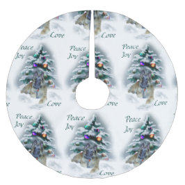 Jupon De Sapin En Polyester Brossé Noël belge Tervuren