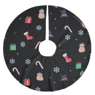 Jupon De Sapin En Polyester Brossé noël buona befana