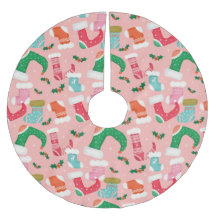 Noël falalala rose -Bas