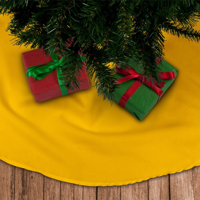 Jupon De Sapin En Polyester Brossé Noël Gold (Créateur téléchargé)
