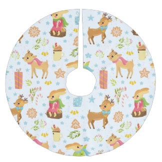 Jupon De Sapin En Polyester Brossé Noël mignon