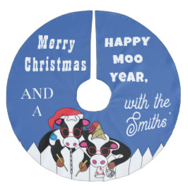 Jupon De Sapin En Polyester Brossé Noël Mooey Noël