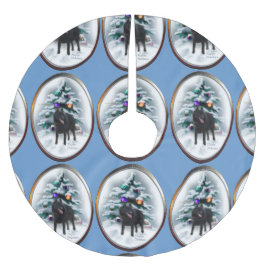 Jupon De Sapin En Polyester Brossé Noël Schipperke