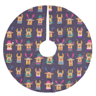 Jupon De Sapin En Polyester Brossé Noël sympa/drôle