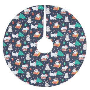 Jupon De Sapin En Polyester Brossé Noël sympa/drôle