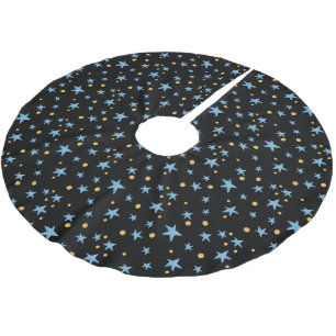 Jupon De Sapin En Polyester Brossé Nuit étoilée