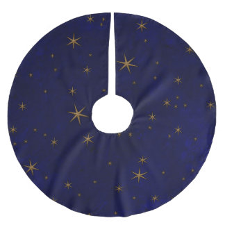 Jupon De Sapin En Polyester Brossé Nuit étoilée céleste